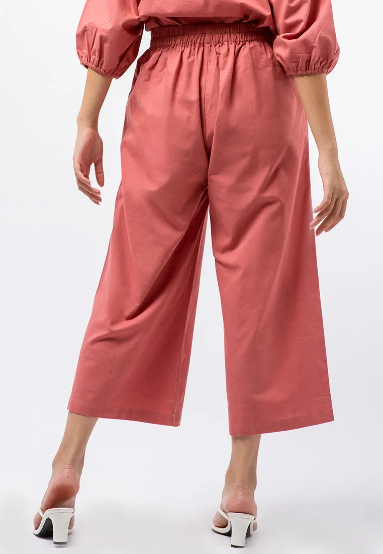 High Waist Cropped Pants