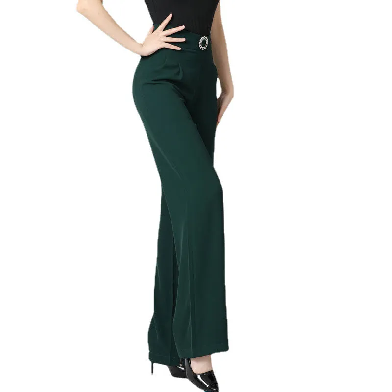 High Waist Latin/Ballroom Flare Dance Pants