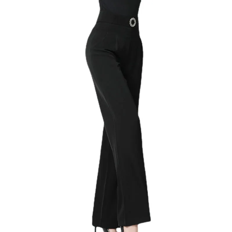High Waist Latin/Ballroom Flare Dance Pants