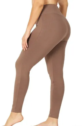 HIGH WAIST LEGGING | mocha |