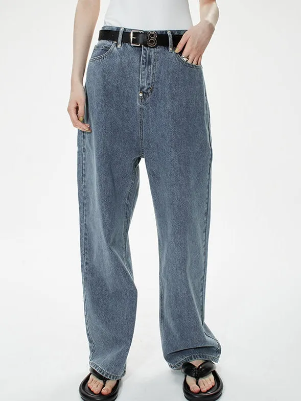 High Waist Outline Jeans