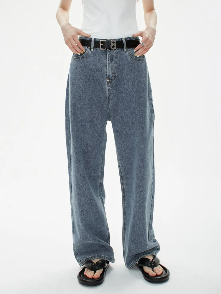 High Waist Outline Jeans