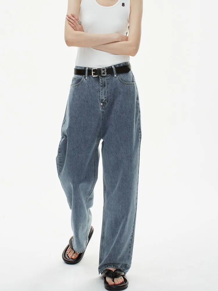 High Waist Outline Jeans