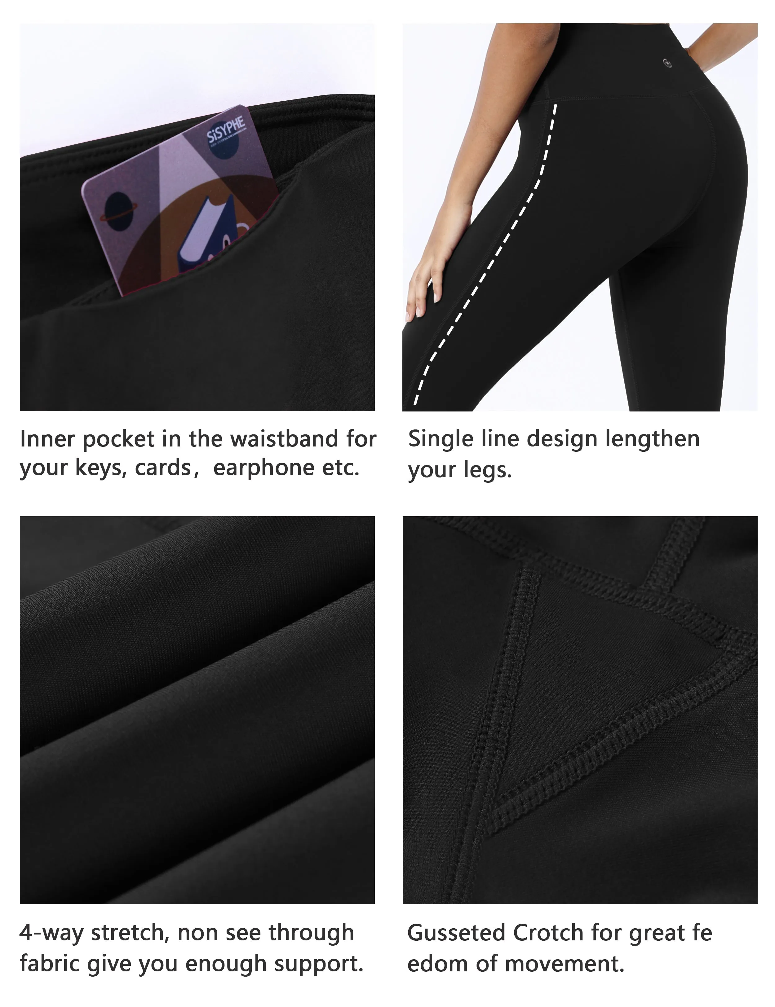 High Waist Side Line Jogging Pants black_Jogging