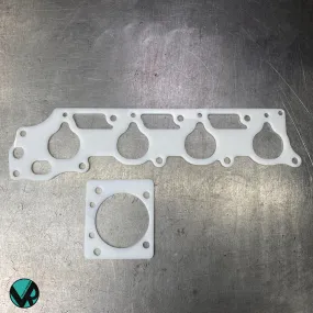 Honda Acura Reusable Thermal Intake Manifold Gasket and Skunk2 Pro Series Throttle Body Gasket Kit F22 VTEC