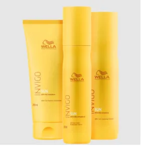 Invigo Sun Post Beach Sun Beach Pool Protection Hair Treatment Kit 3 Itens - Wella
