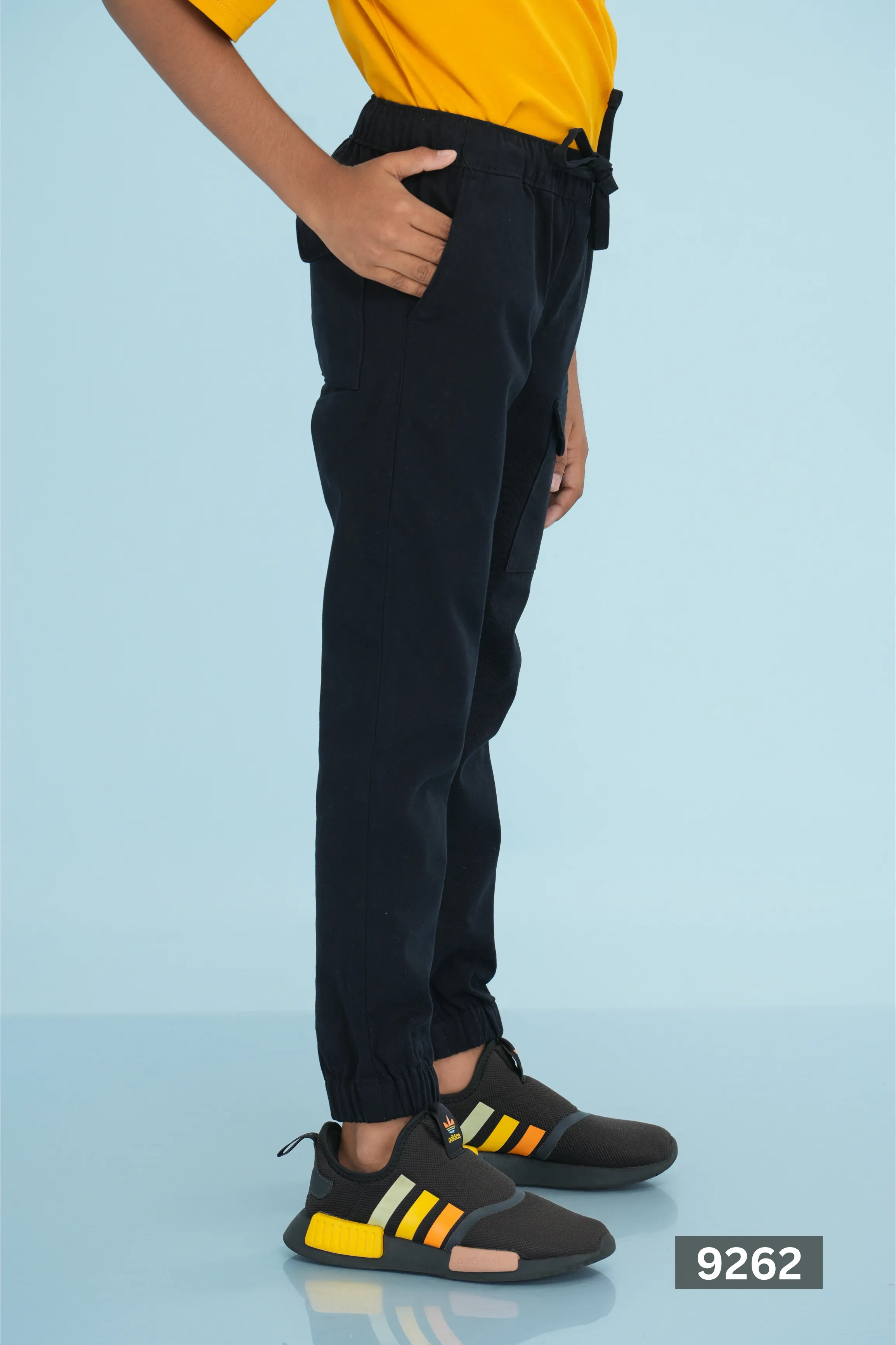 JUNIOR JOGGER PANT TWILL ESSENTIAL - BLACK