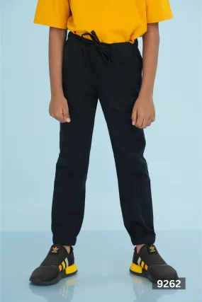 JUNIOR JOGGER PANT TWILL ESSENTIAL - BLACK