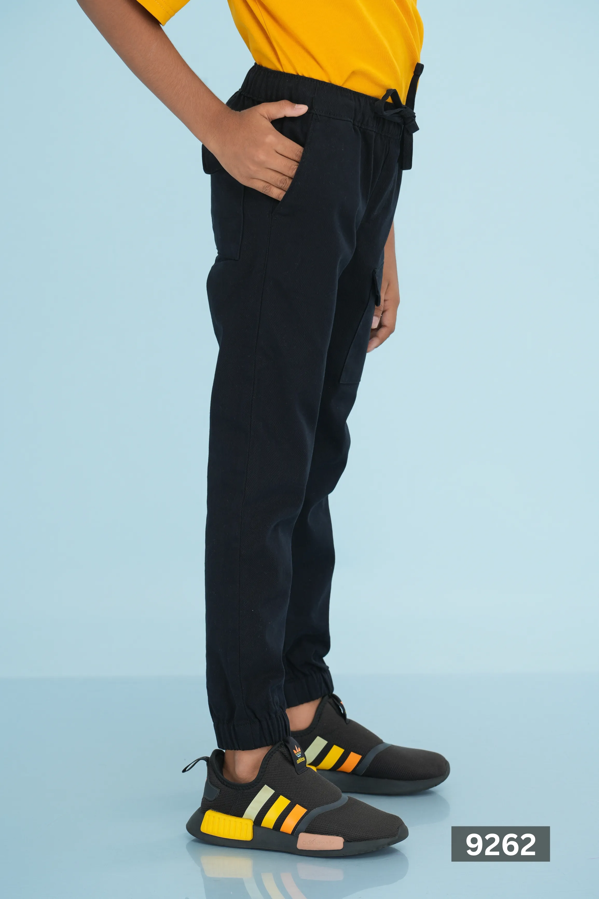 JUNIOR JOGGER PANT TWILL ESSENTIAL - BLACK