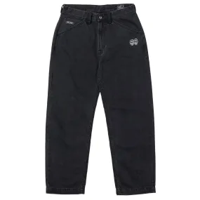 Krooked Eyes Denim Twill Pants Black