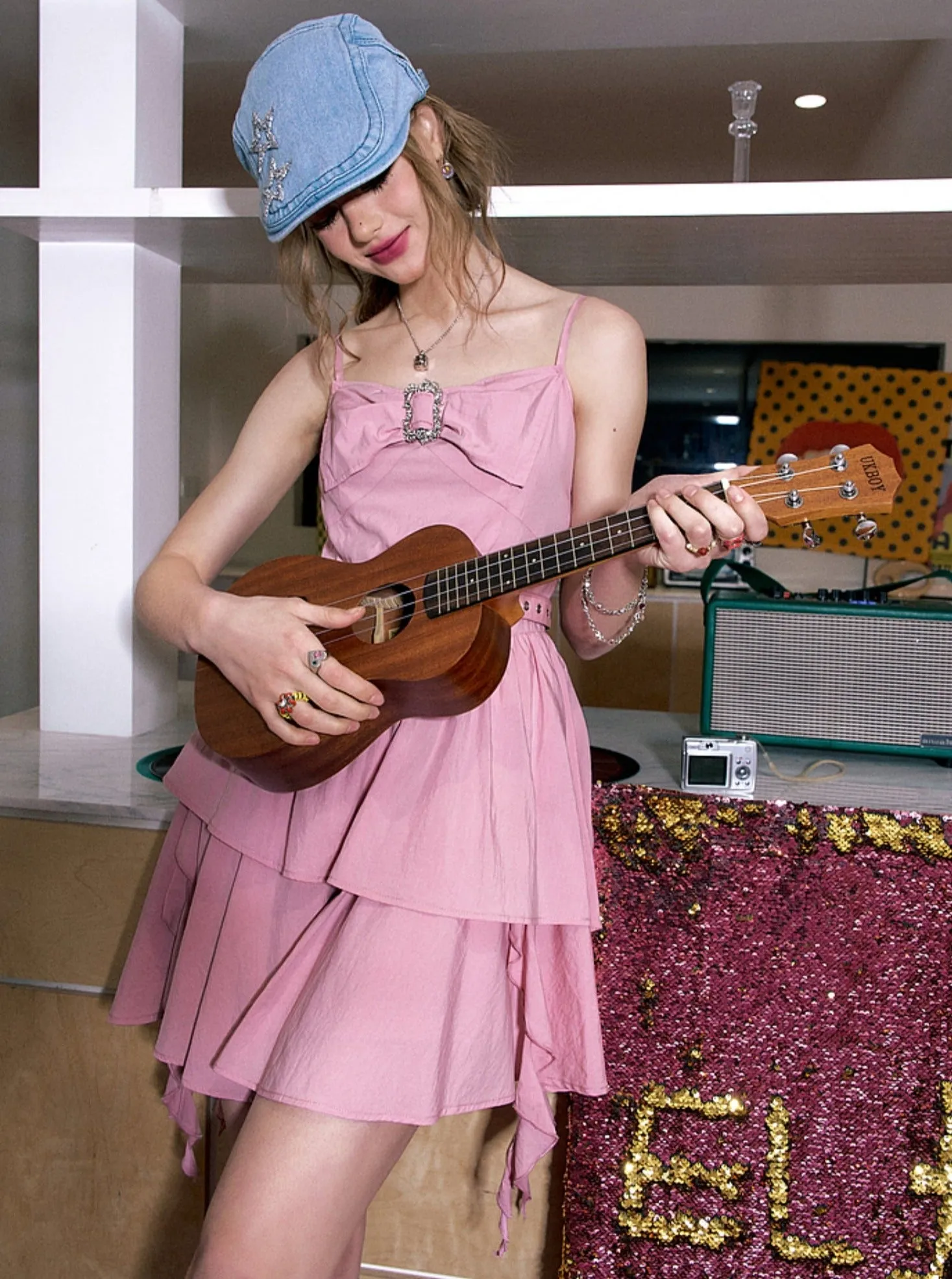 Layered Cake Slip Dress