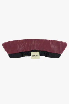Leather Collar - Wine
