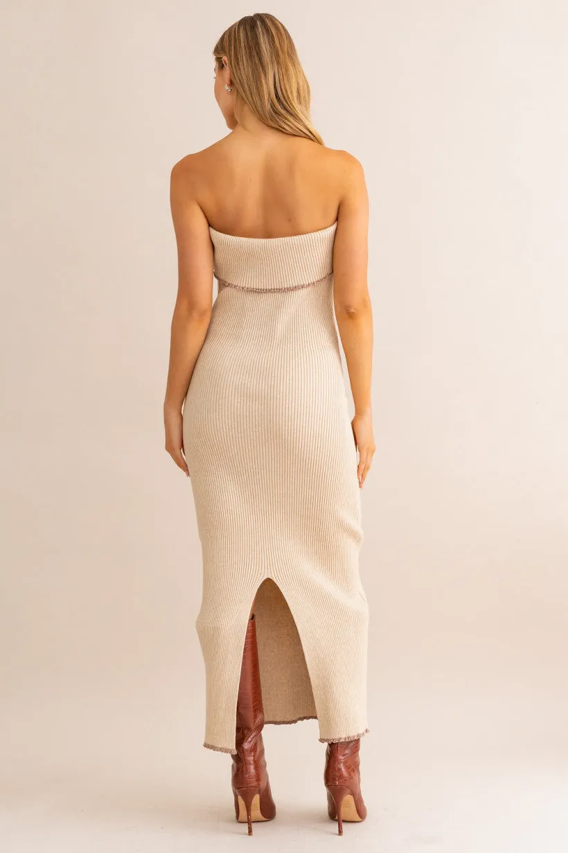 Lettuce Hem Tube Sweater Dress