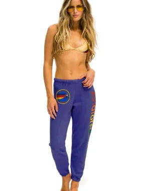 Logo Sweatpant Purple Malibu Logo