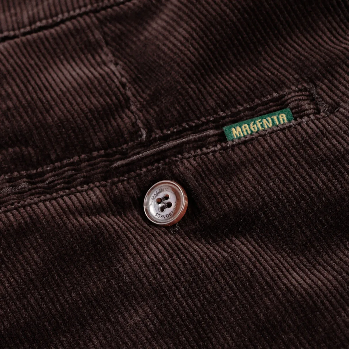 Magenta OG Chino Cord Pants Chocolate