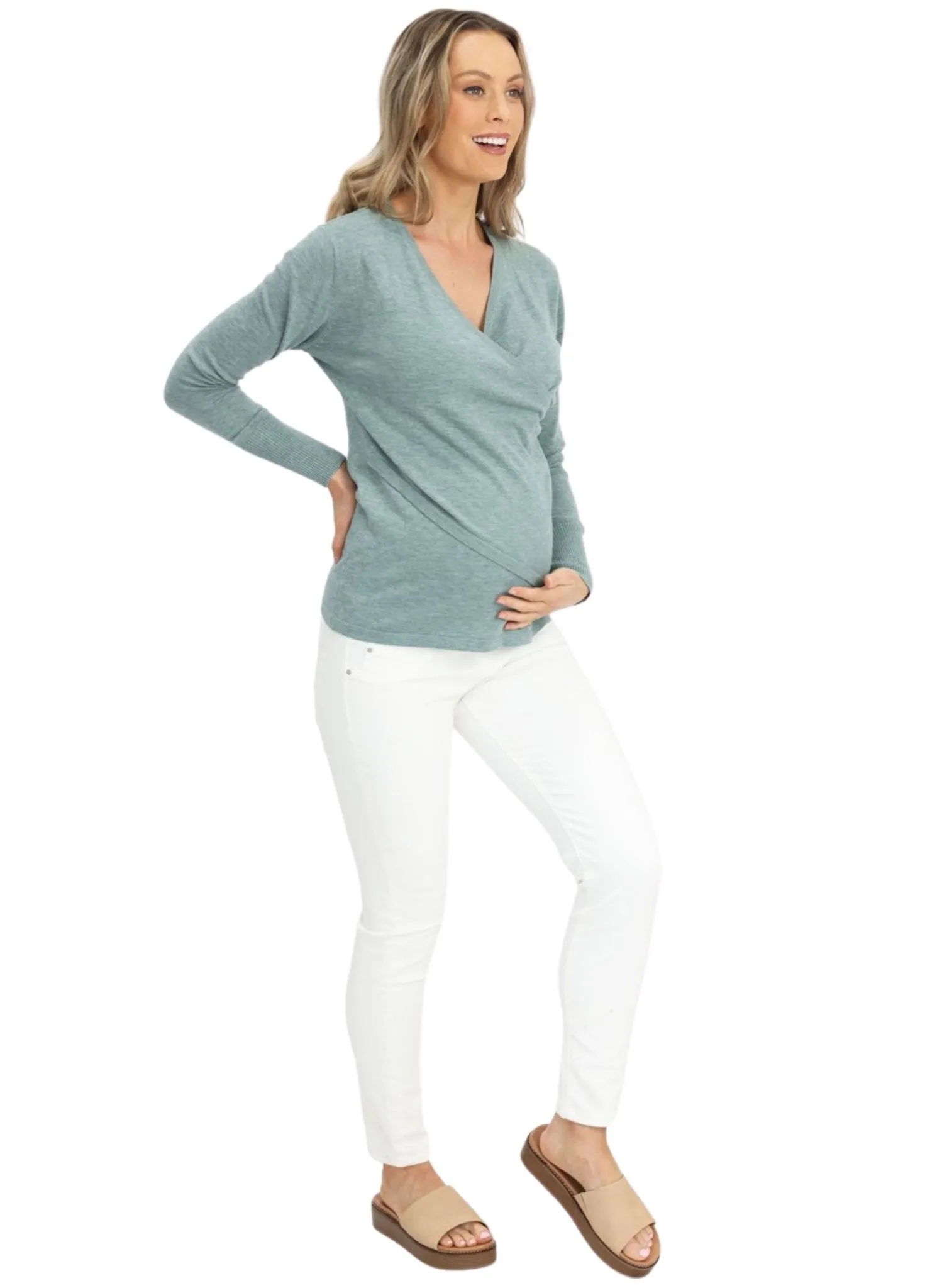 Maternity Over the Bump High Waist Slim Denim