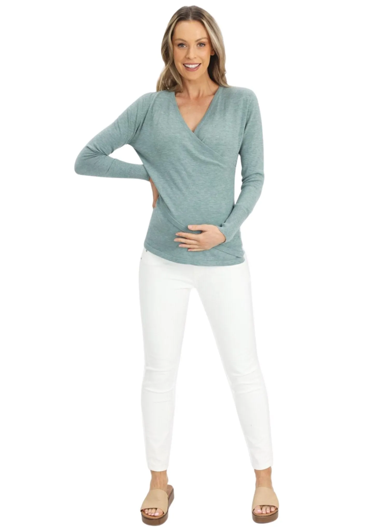 Maternity Over the Bump High Waist Slim Denim