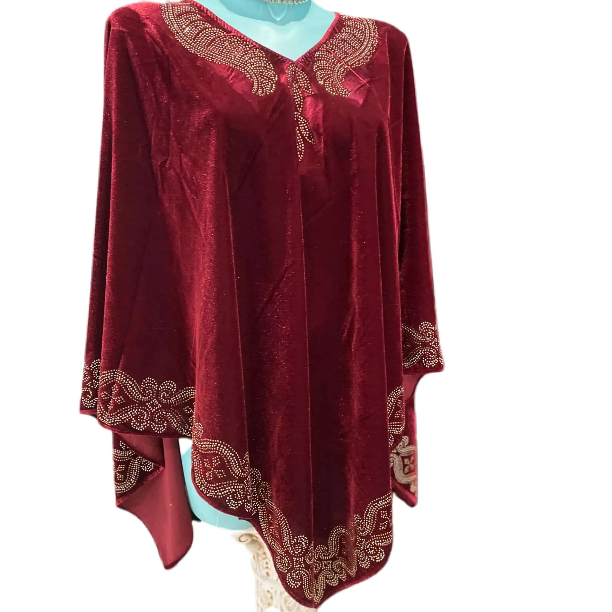 Maya Velvet Silk Luxe Poncho One Size AU 8-22