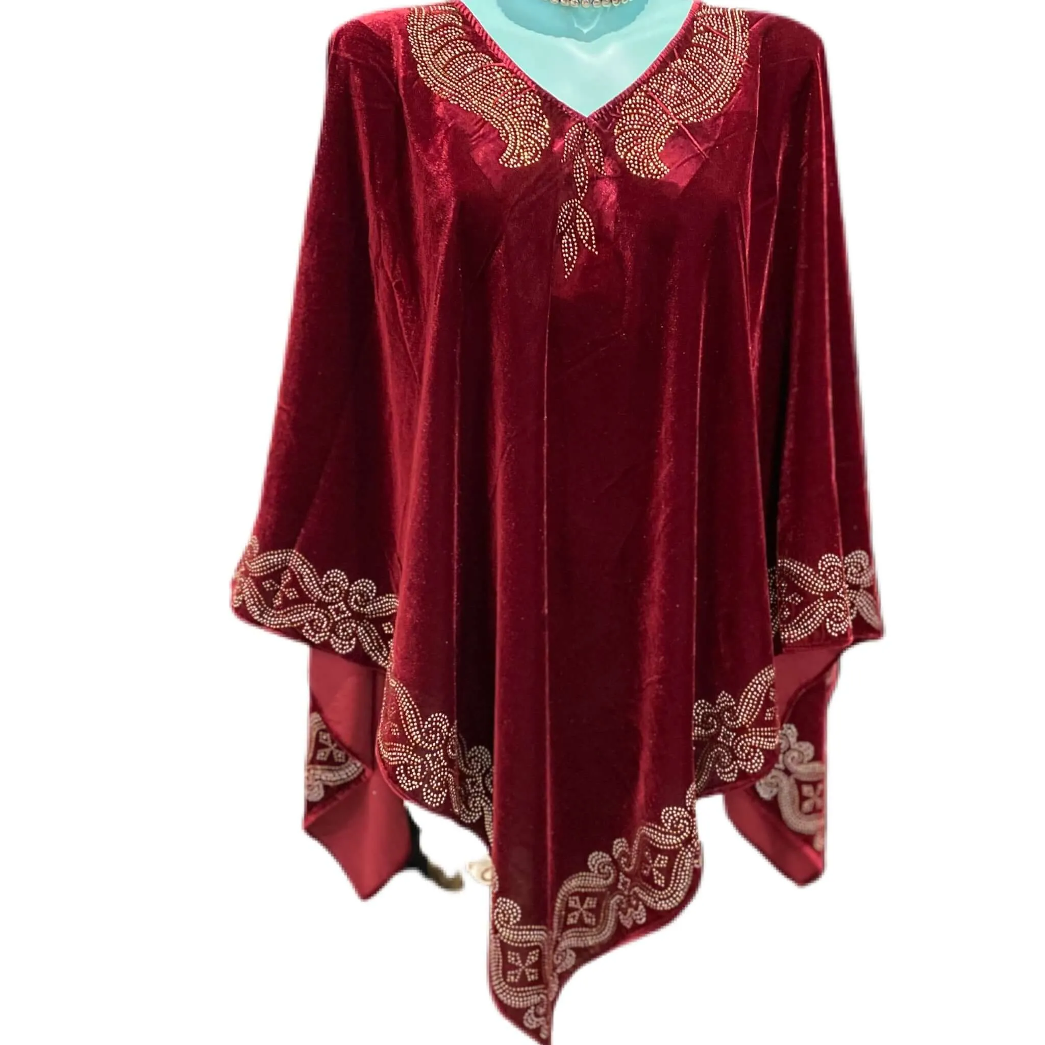 Maya Velvet Silk Luxe Poncho One Size AU 8-22