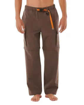 Mens Search Zip Off Pant - Rock