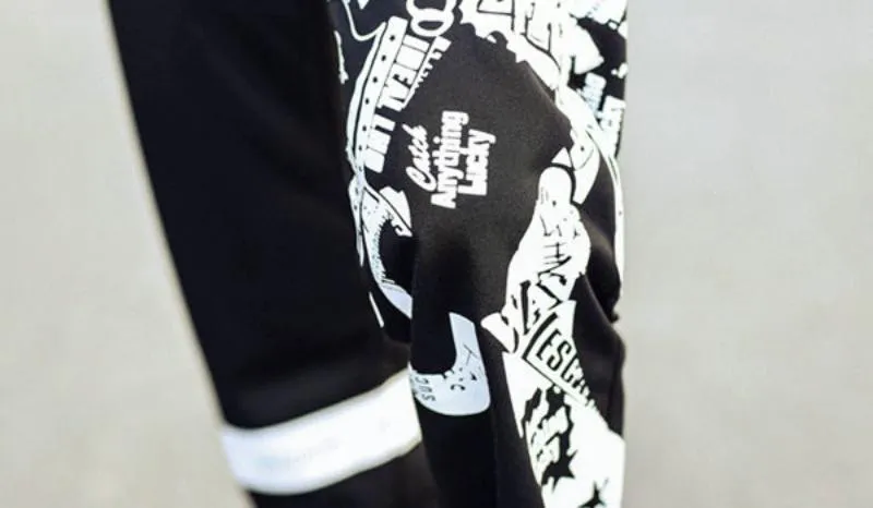 Men's Spring Cotton Sweatpants With Print