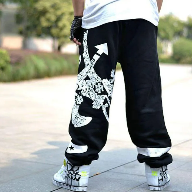 Men's Spring Cotton Sweatpants With Print
