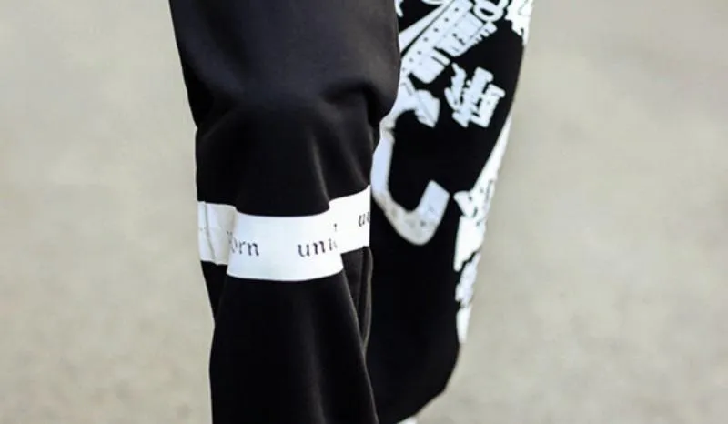 Men's Spring Cotton Sweatpants With Print