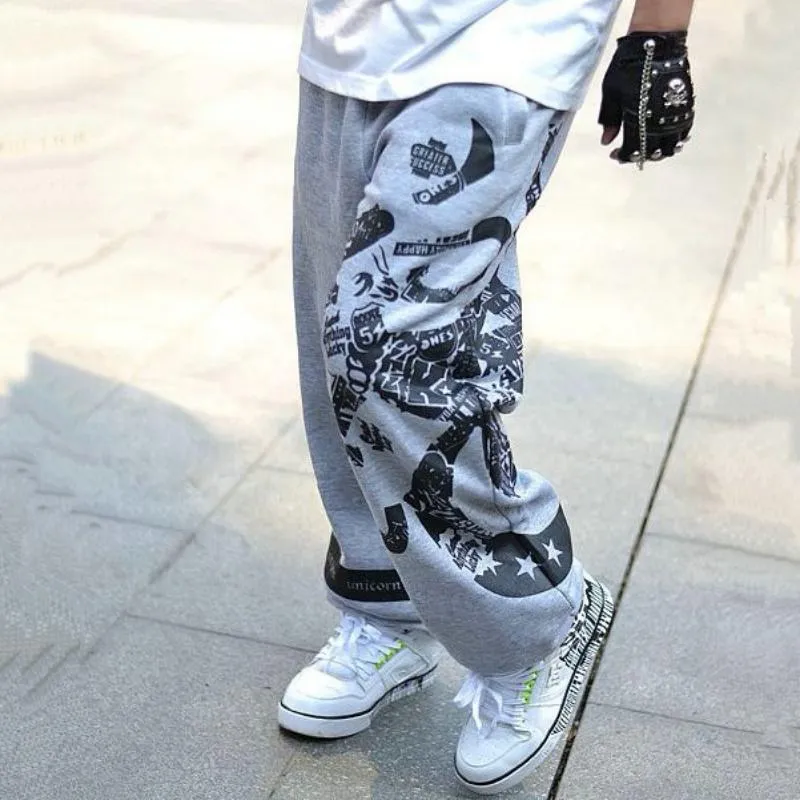 Men's Spring Cotton Sweatpants With Print