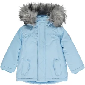MITCH & SON Boys Paisley Blue Parka with Fur Hood - CLEARANCE SALE