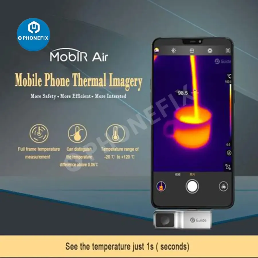 MobIR Air Thermal Imaging Camera For Smartphone Android / IOS