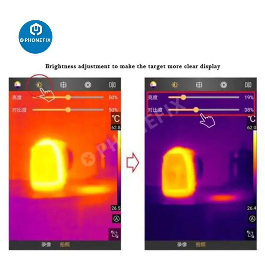 MobIR Air Thermal Imaging Camera For Smartphone Android / IOS