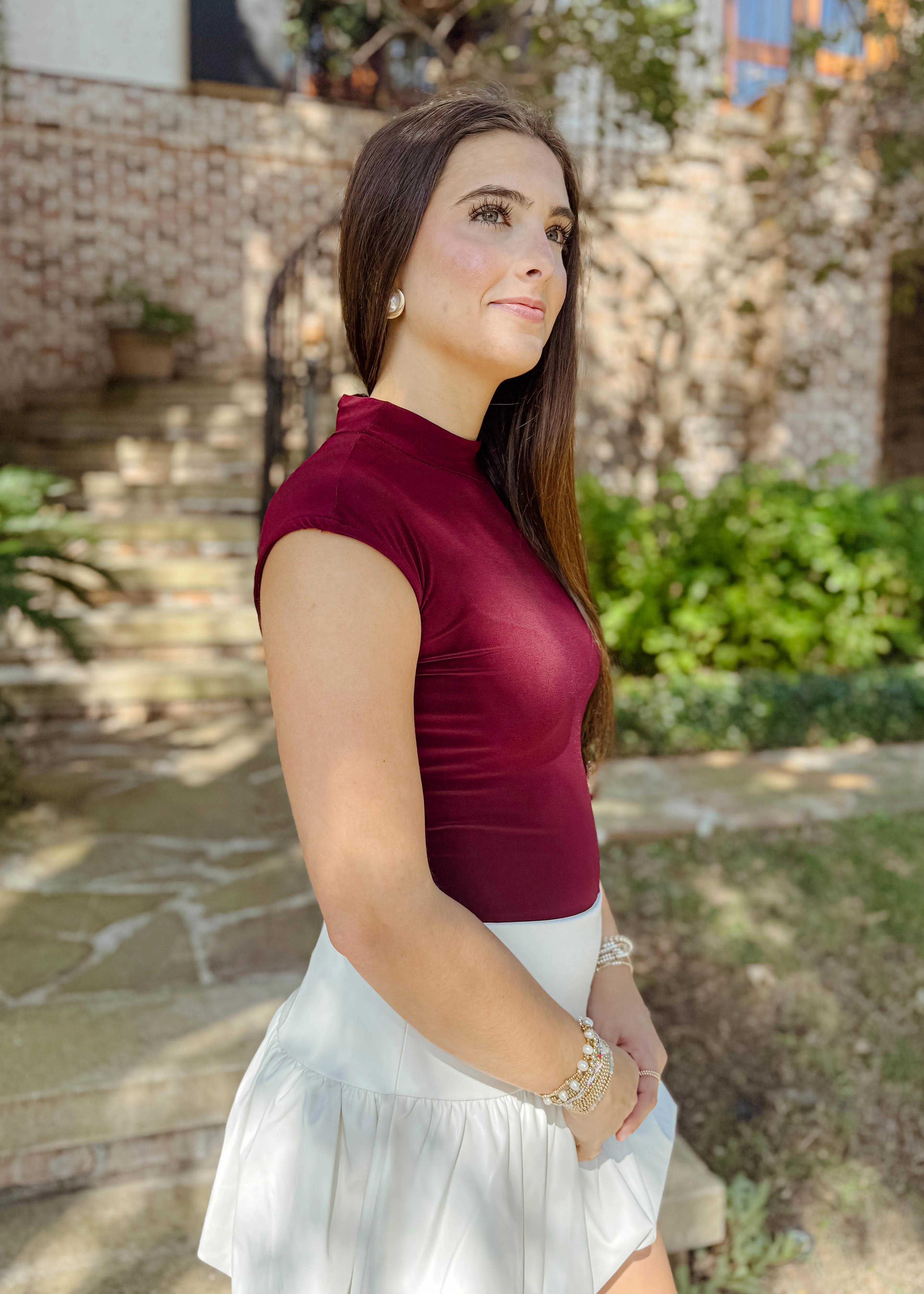 Mock Neck Body Suit