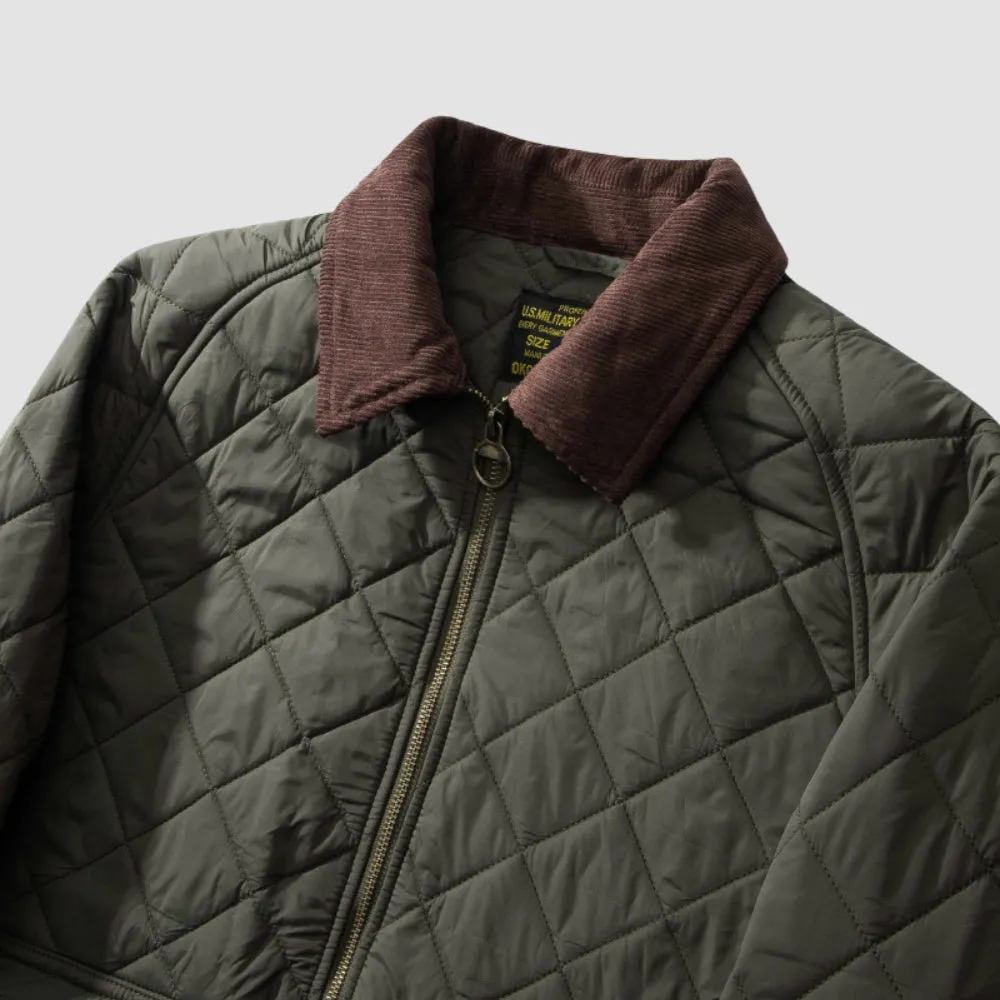 MV Corduroy Quilted Diamond Cotton Jacket