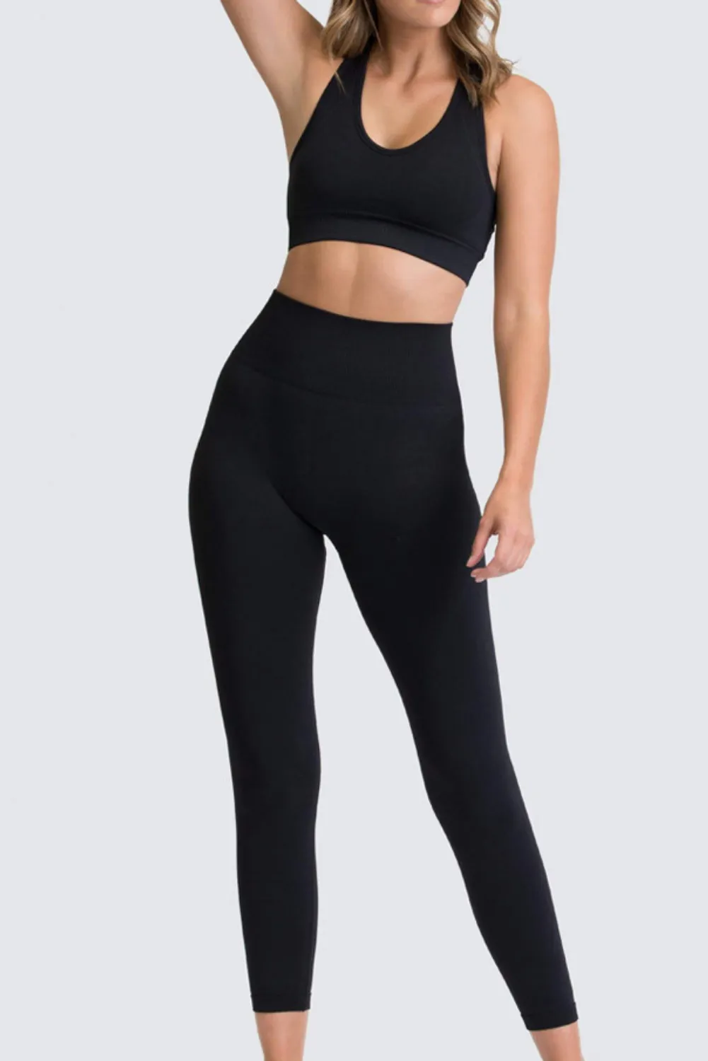 'Natasha' Yoga Bra & High-Waist Legging Set (11 Colors)