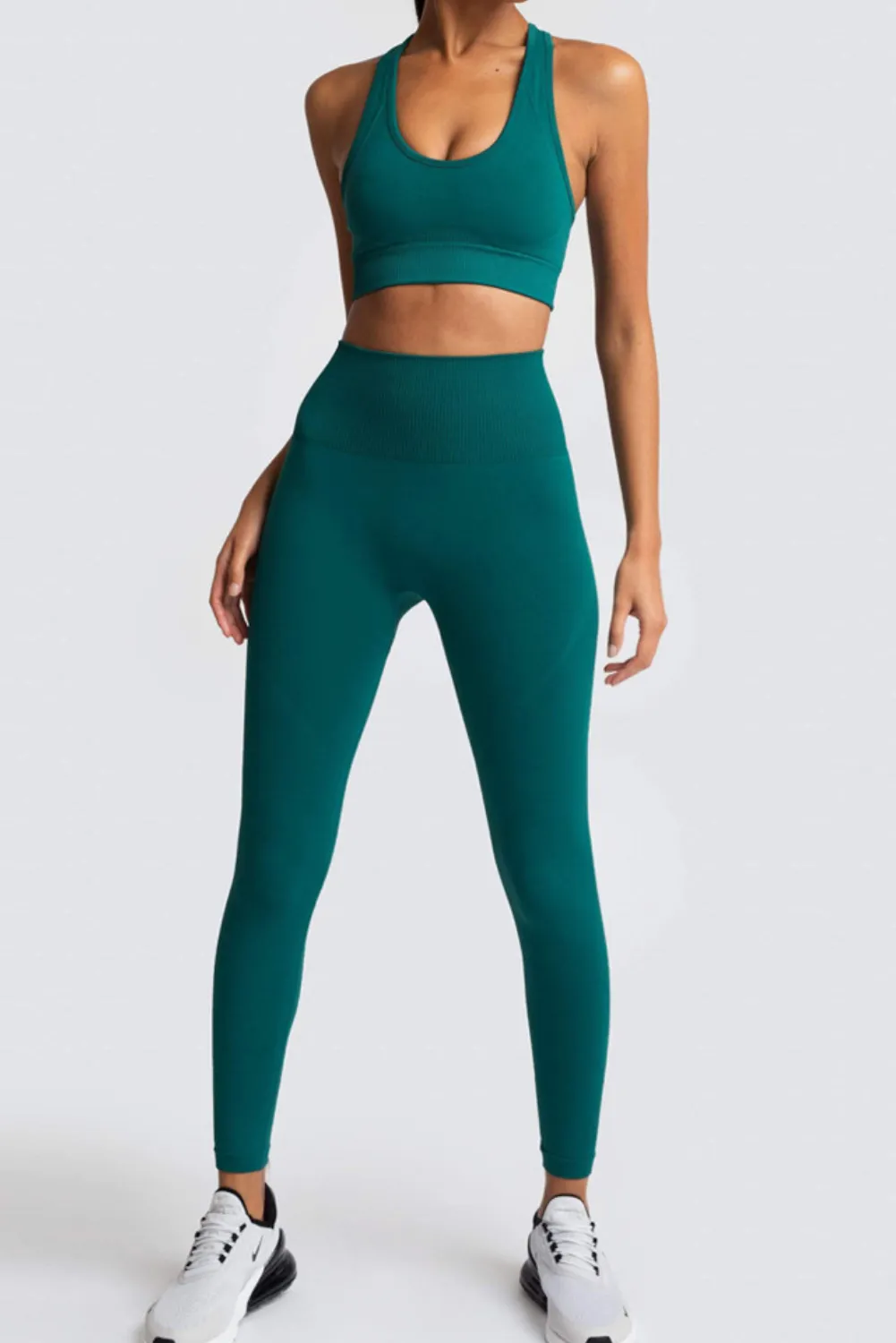 'Natasha' Yoga Bra & High-Waist Legging Set (11 Colors)