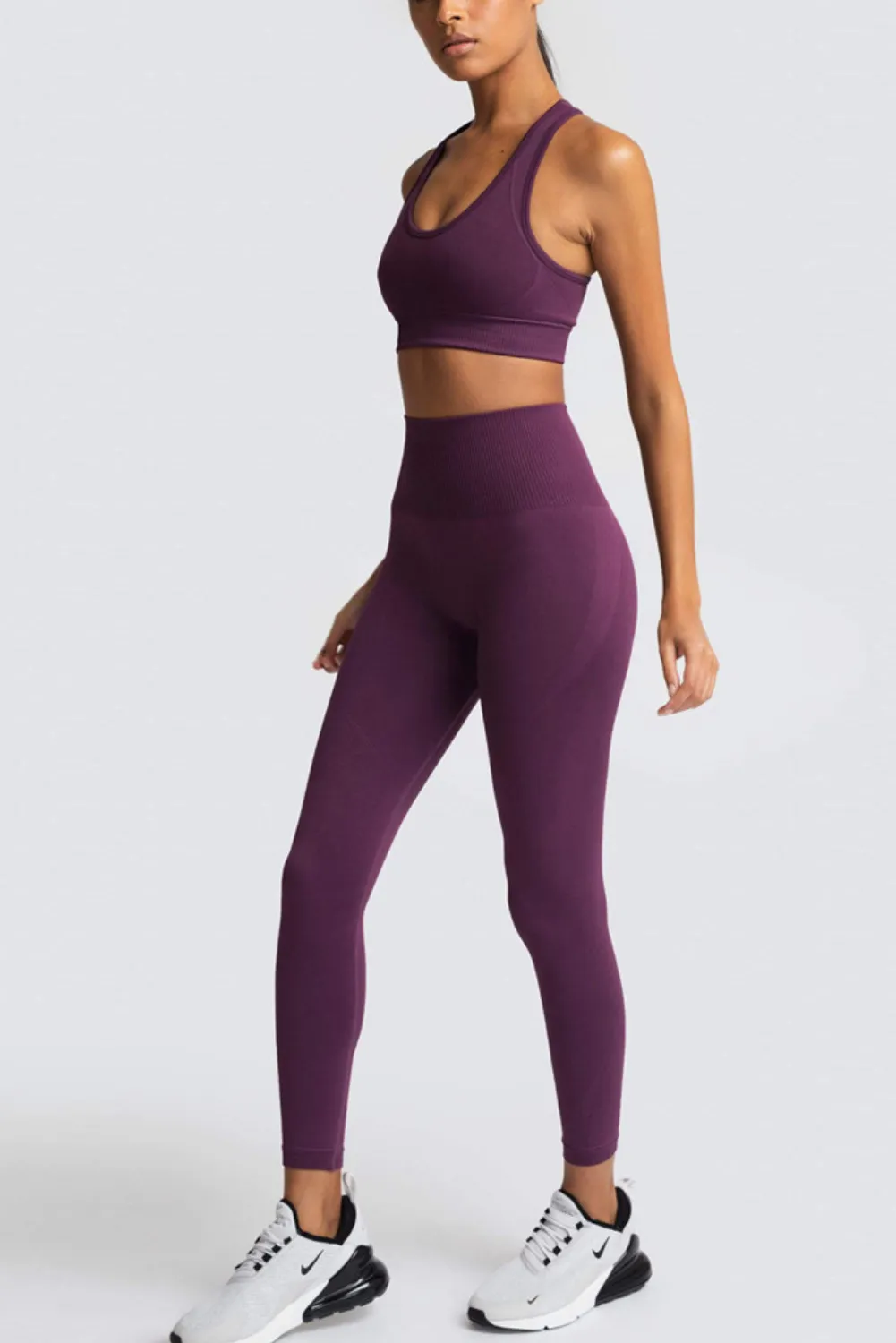 'Natasha' Yoga Bra & High-Waist Legging Set (11 Colors)
