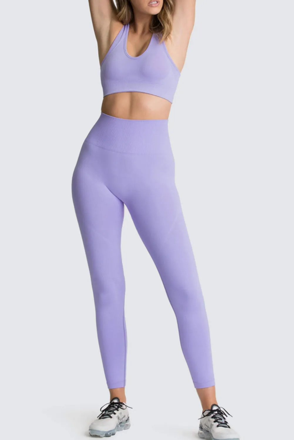 'Natasha' Yoga Bra & High-Waist Legging Set (11 Colors)