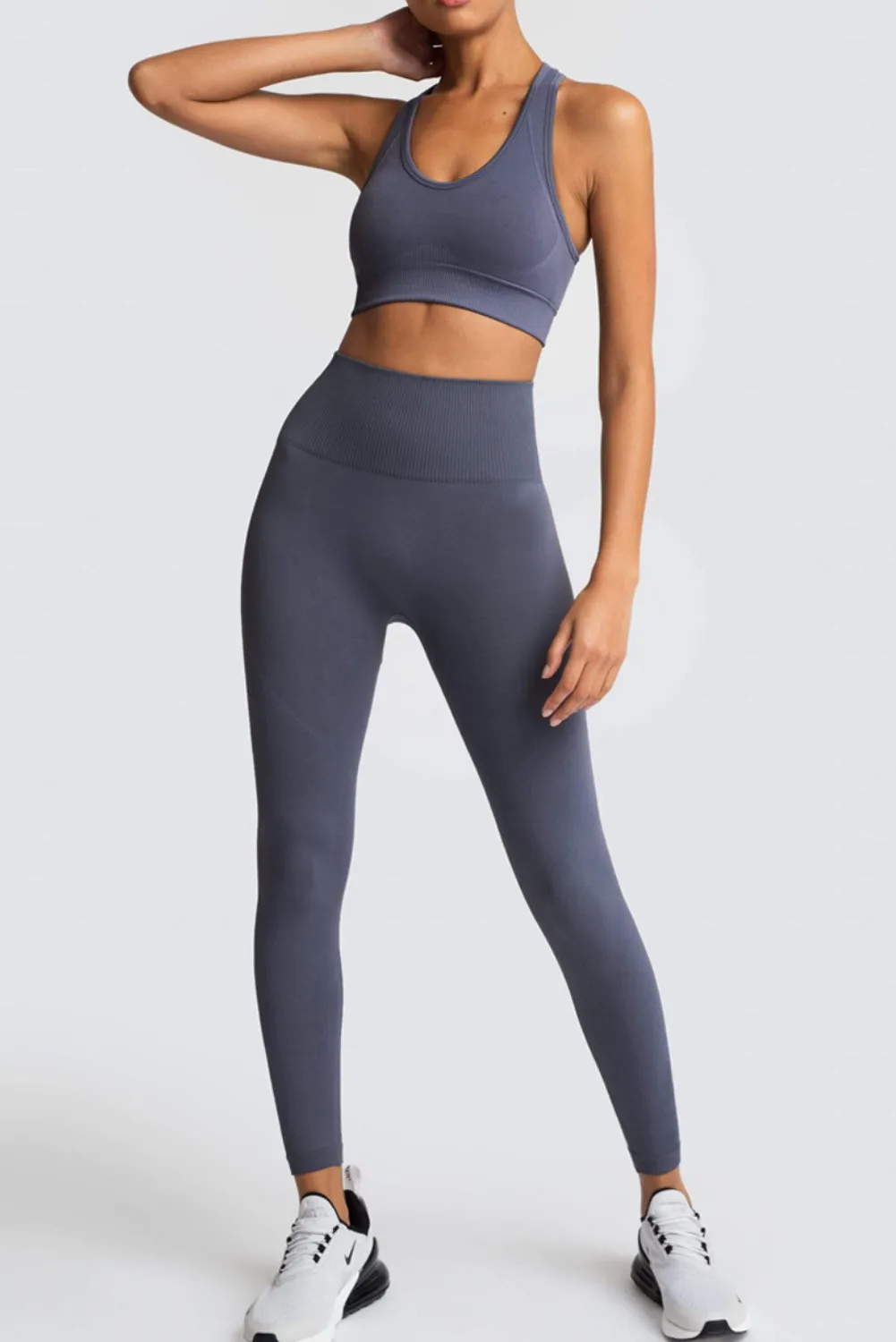 'Natasha' Yoga Bra & High-Waist Legging Set (11 Colors)
