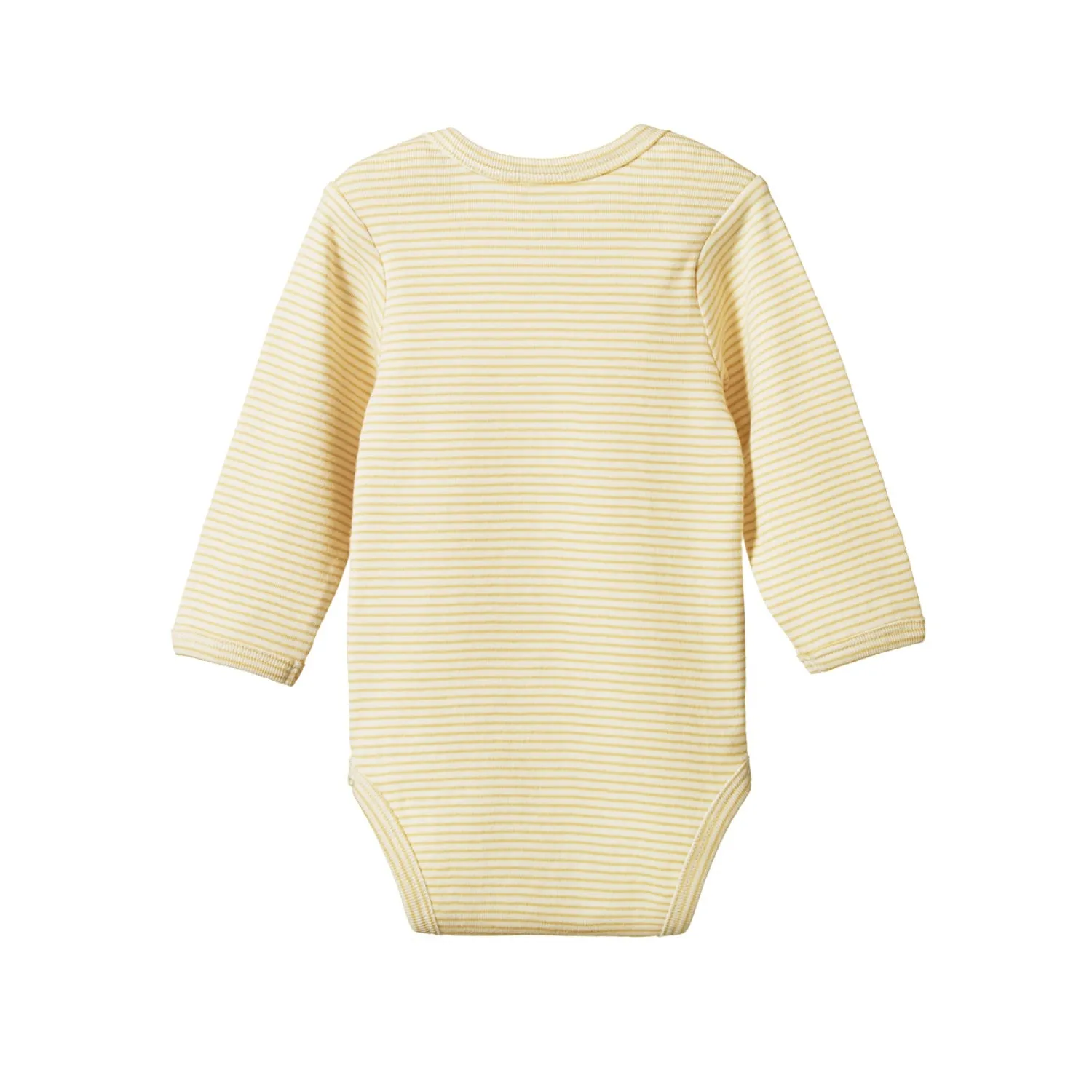 Nature Baby Bodysuit Long Sleeve Sand Pinstripe