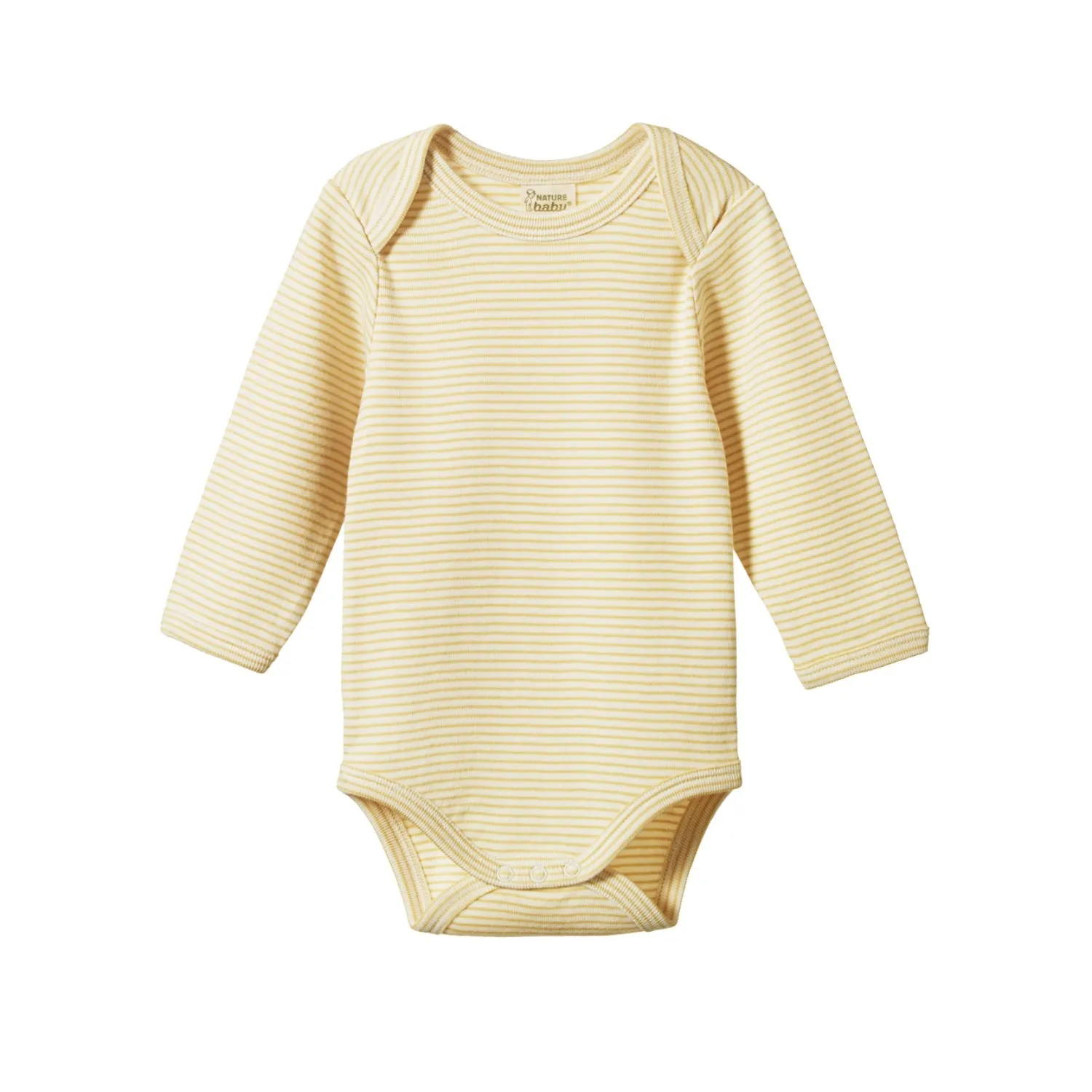 Nature Baby Bodysuit Long Sleeve Sand Pinstripe