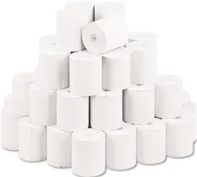 Ncr Two-Sided Thermal Paper Rolls' 3-1/8" X 273 Ft' White' 50/Carton
