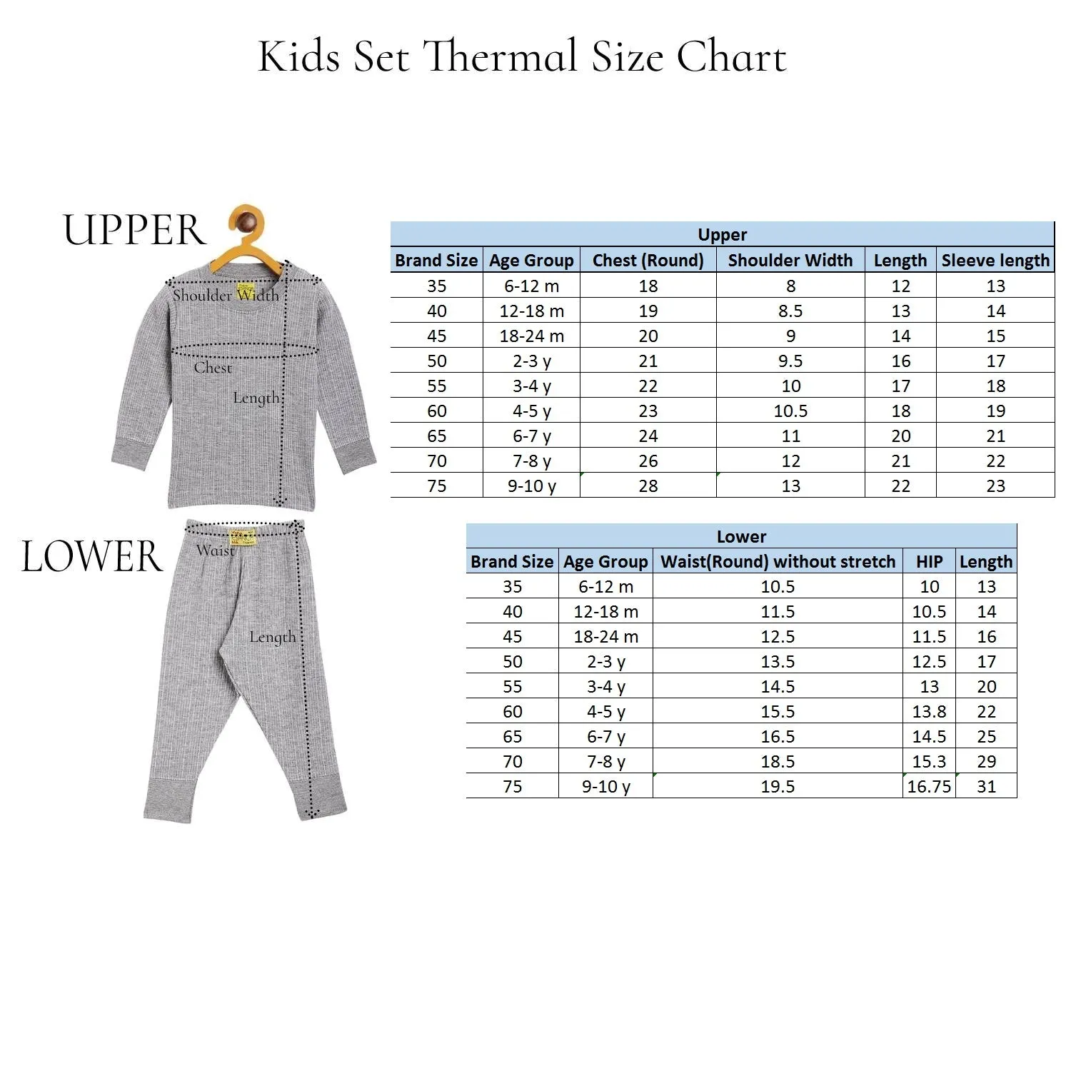 Neva Kids Lower with Elasticated Waist- Anthra (Glaccia)