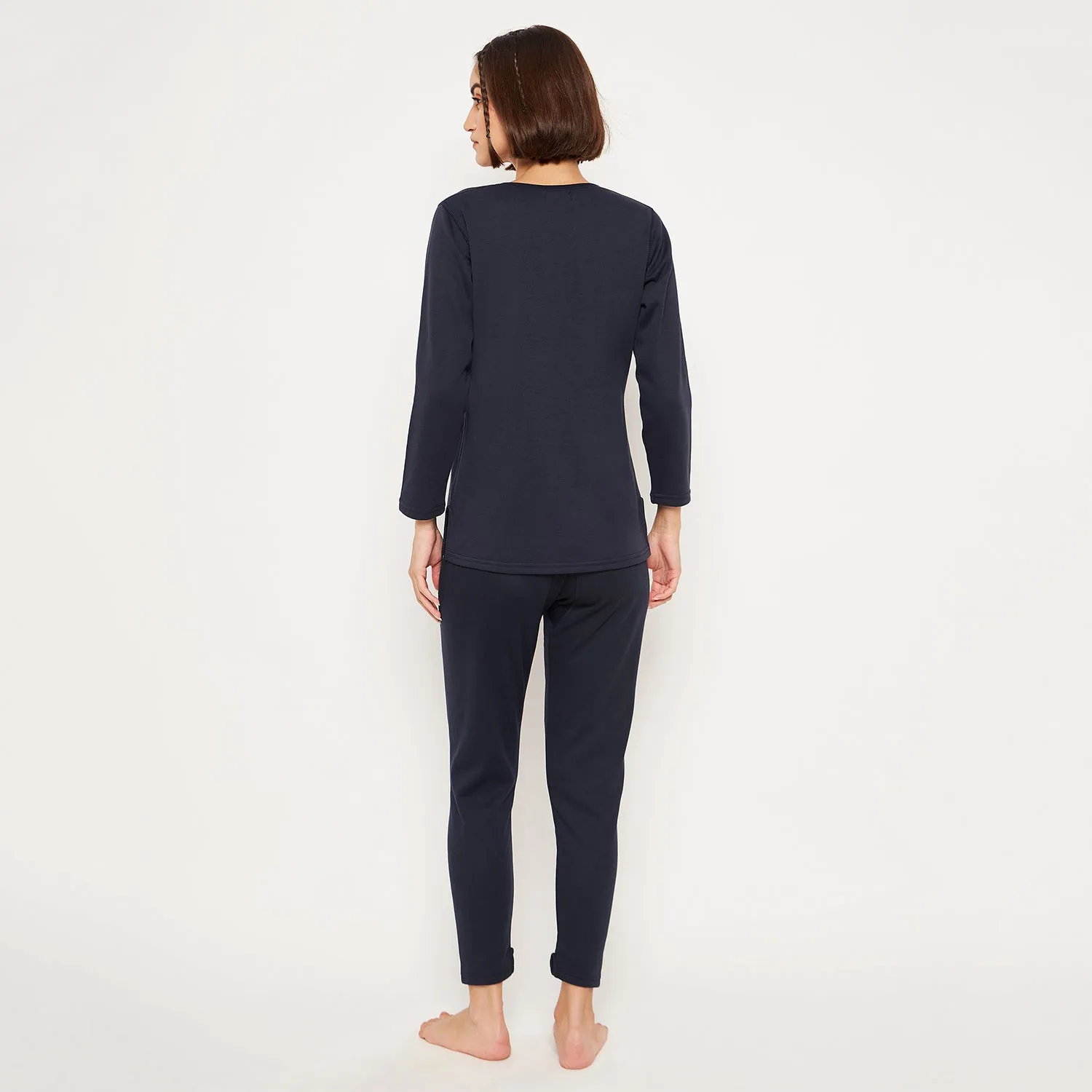 Neva Women Glaccia 3/4th Sleeve Thermal Upper & Bottom Set