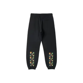 OFF-WHITE Brush Arrow Slim Sweatpants Black/Multicolour (SS23)