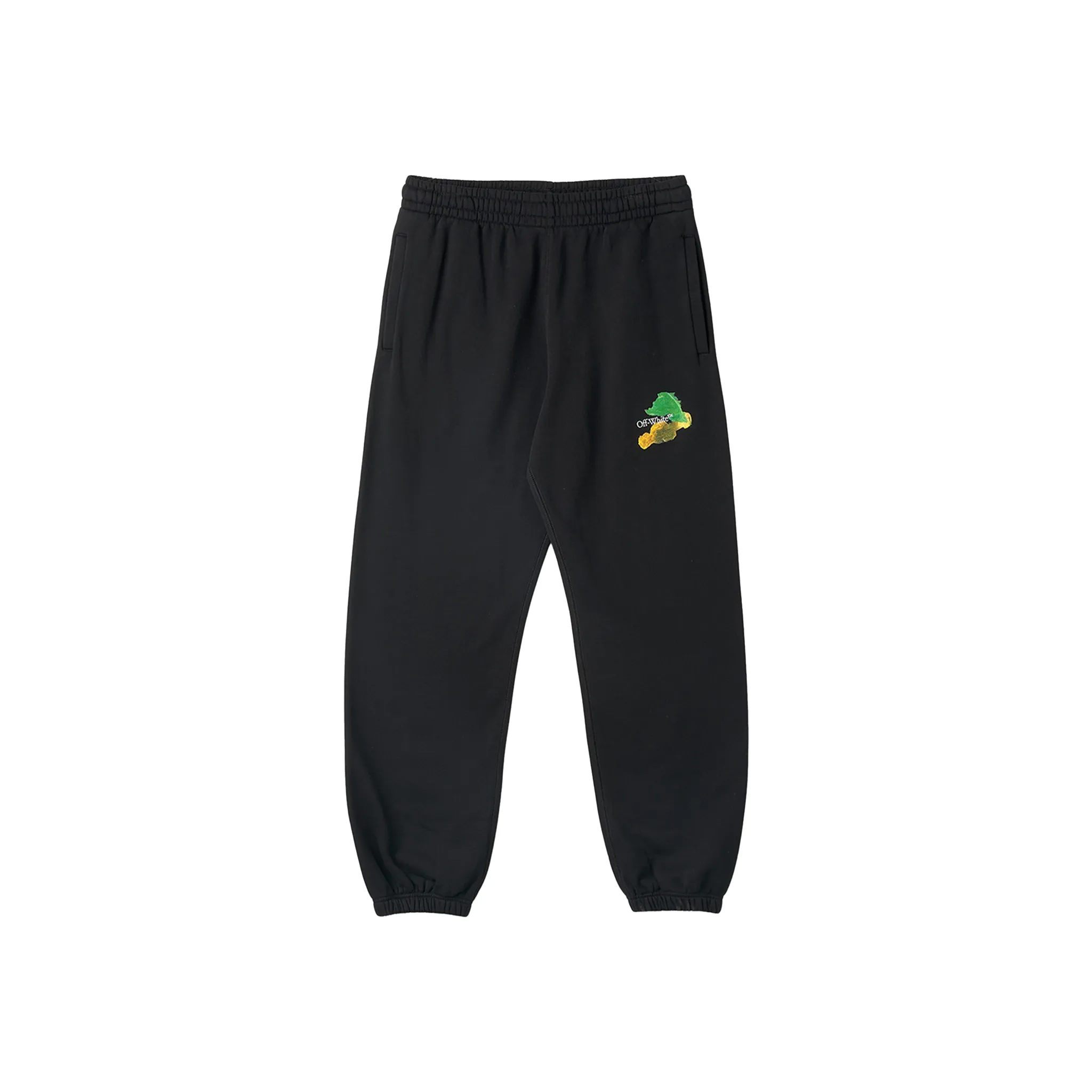 OFF-WHITE Brush Arrow Slim Sweatpants Black/Multicolour (SS23)
