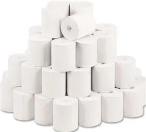 One-Ply Thermal Cash Register/Point Of Sale Roll' 3-1/8" X 230 Ft' White' 50/Ct