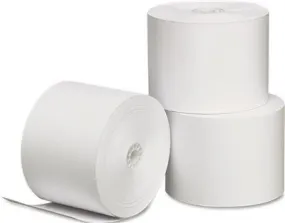 One-Ply Thermal Paper Roll 2-1/4" X 165 Ft White 3/Pack
