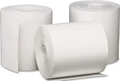 One-Ply Thermal Paper Roll' 3-1/8" X 230 Ft' White' 50/Carton