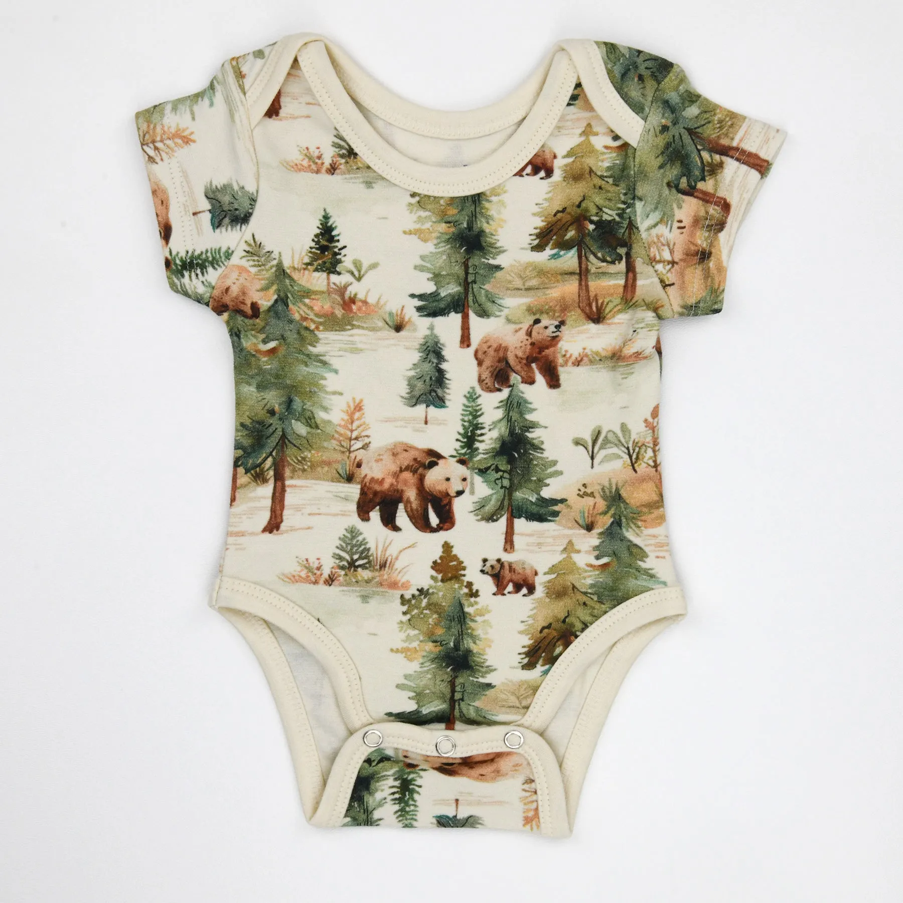 Organic Cotton Short Sleeve Baby Bodysuit, Bodhi