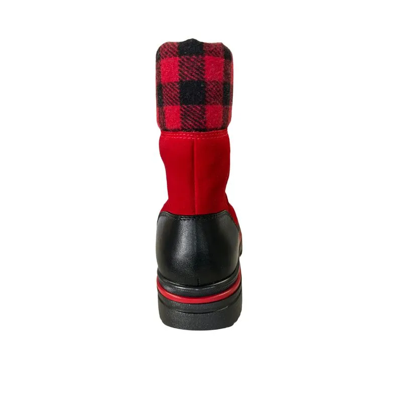 Pajar Patch Red/Black Women's Ankle Boots